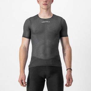Camada Base Castelli PRO MESH 2.0 SHORT SLEEVE Masculino Pretas | 019758GHL