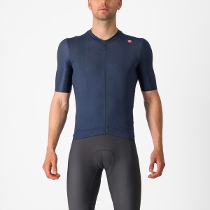 Camisa Castelli ESPRESSO Masculino Azuis Prateadas | 918624ESH