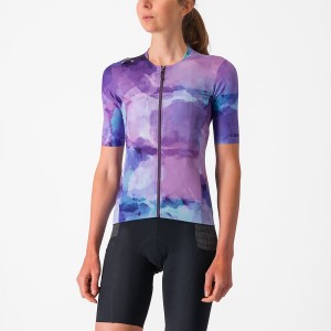Camisa Castelli UNLIMITED PRO W Feminino Roxo | 417359YMJ