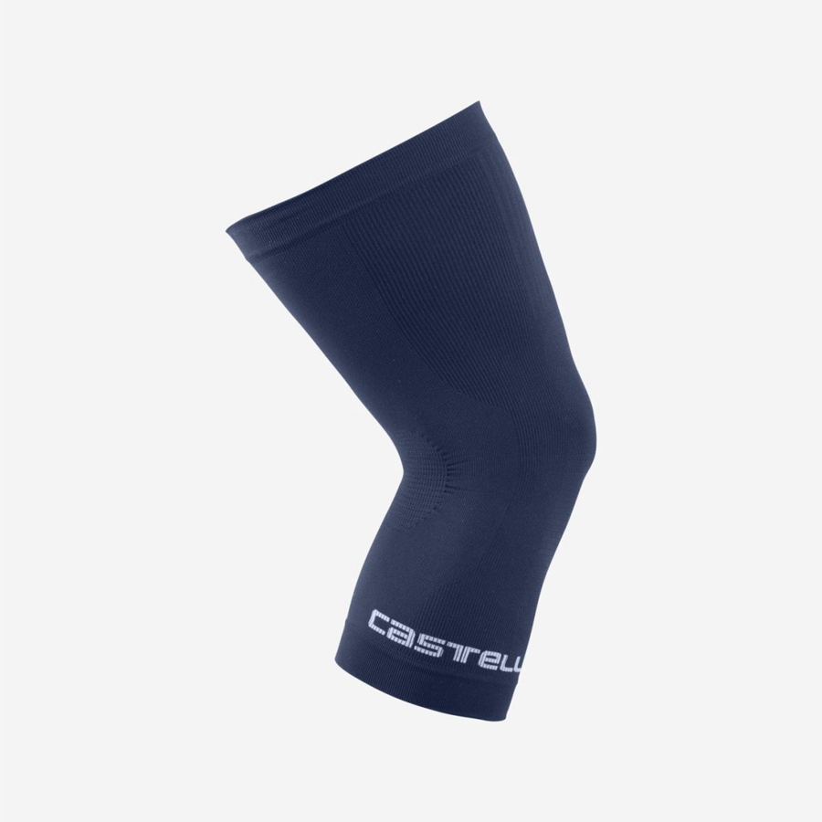 Aquecedor De Pernas Castelli PRO SEAMLESS KNEE WARMER Feminino Azuis | 412673WGQ