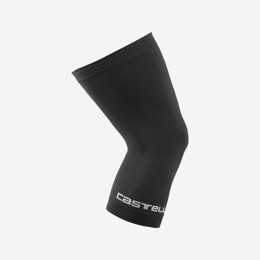Aquecedor De Pernas Castelli PRO SEAMLESS KNEE WARMER Masculino Pretas | 495378ZXG