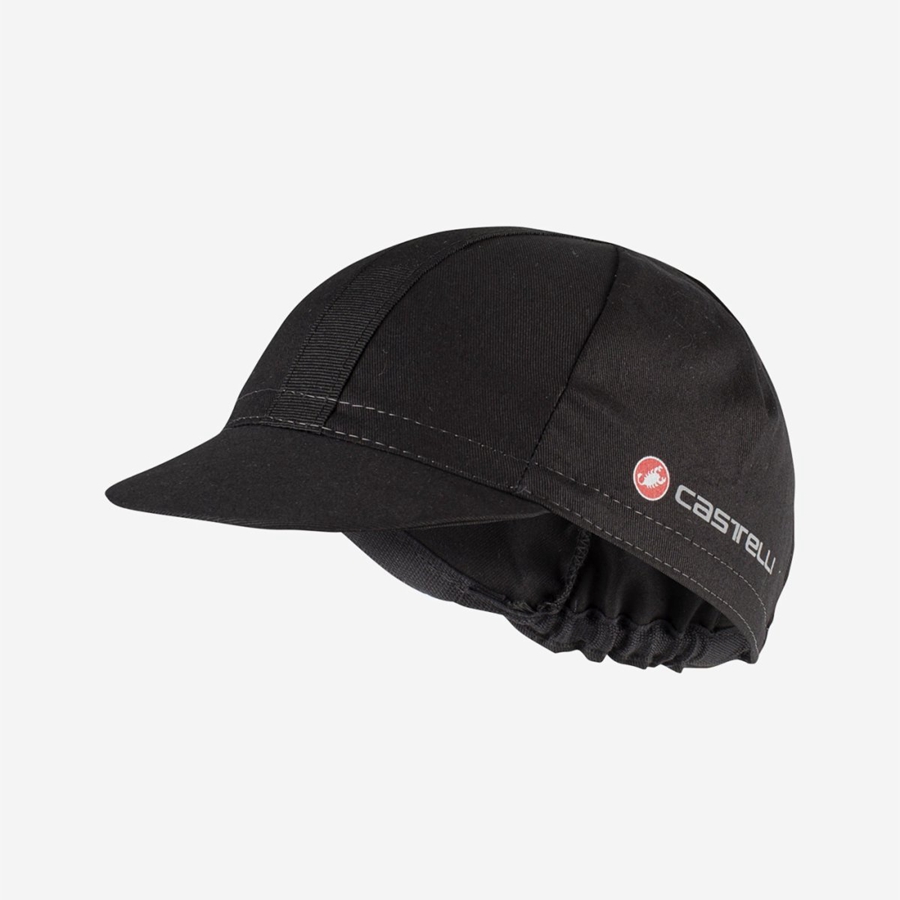 Boné Castelli ENDURANCE Masculino Pretas | 058736ZFQ