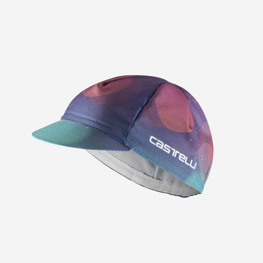Boné Castelli R-A/D Masculino Multicoloridas Roxo | 130752XHT