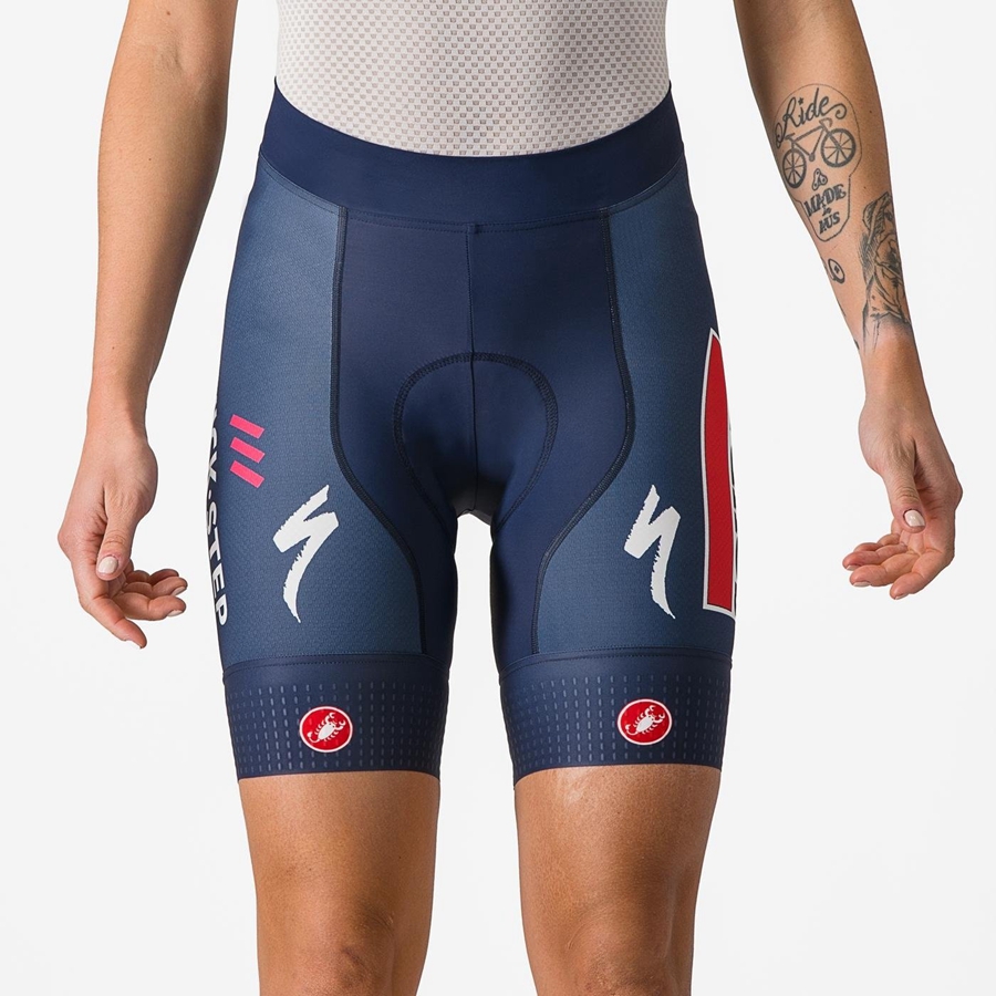 Calção Castelli COMPETIZIONE W Feminino Azuis Branco | 480957RFV