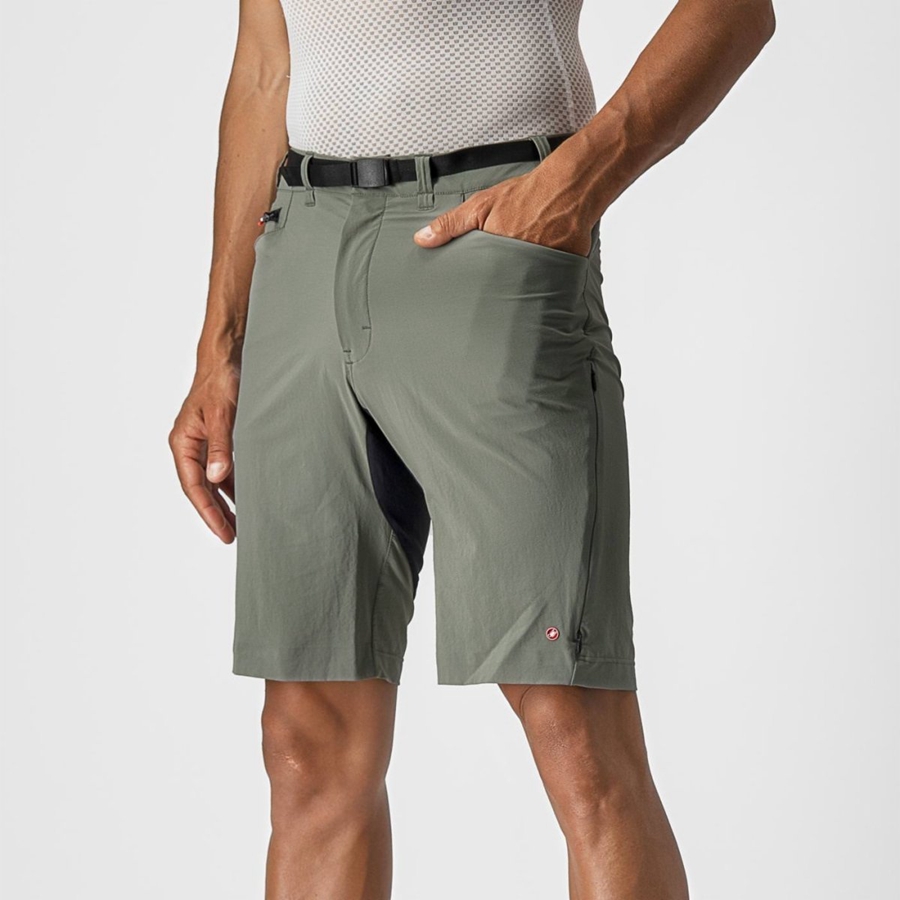 Calção Castelli UNLIMITED TRAILGY Masculino Cinzentas | 108465NAL