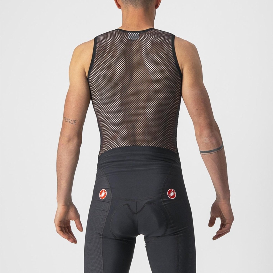 Camada Base Castelli CORE MESH 3 SLEEVELESS Masculino Pretas | 289431SZW