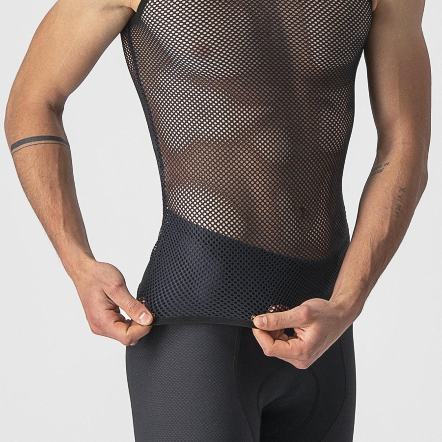 Camada Base Castelli CORE MESH 3 SLEEVELESS Masculino Pretas | 289431SZW