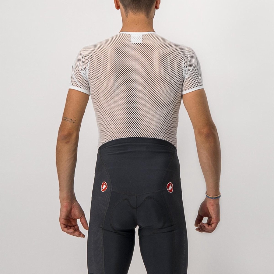 Camada Base Castelli CORE MESH 3 SS Masculino Branco | 913507TVF