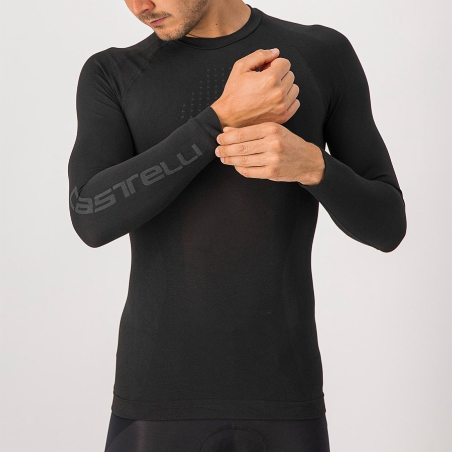 Camada Base Castelli CORE SEAMLESS Masculino Pretas | 379280LQS