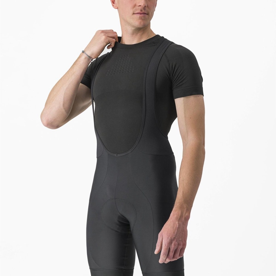 Camada Base Castelli CORE SEAMLESS SS Masculino Pretas | 281407TUS