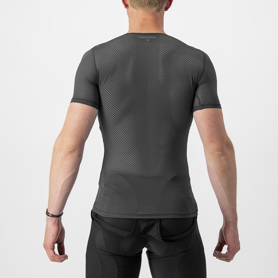 Camada Base Castelli PRO MESH 2.0 SHORT SLEEVE Masculino Pretas | 019758GHL