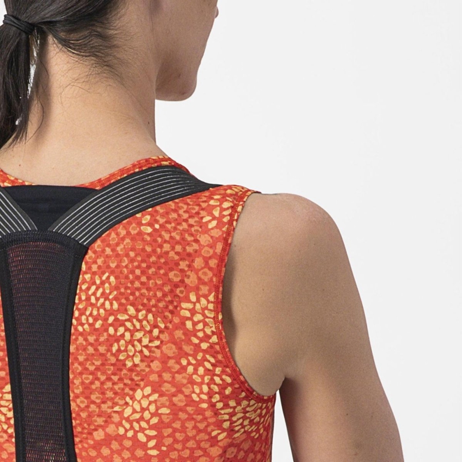 Camada Base Castelli PRO MESH 4 W SLEEVELESS Feminino Laranja | 561874FZV