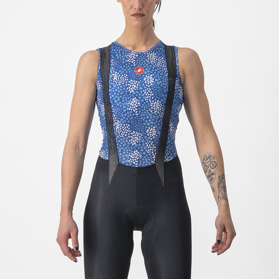 Camada Base Castelli PRO MESH 4 W SLEEVELESS Feminino Azuis | 893162XHZ