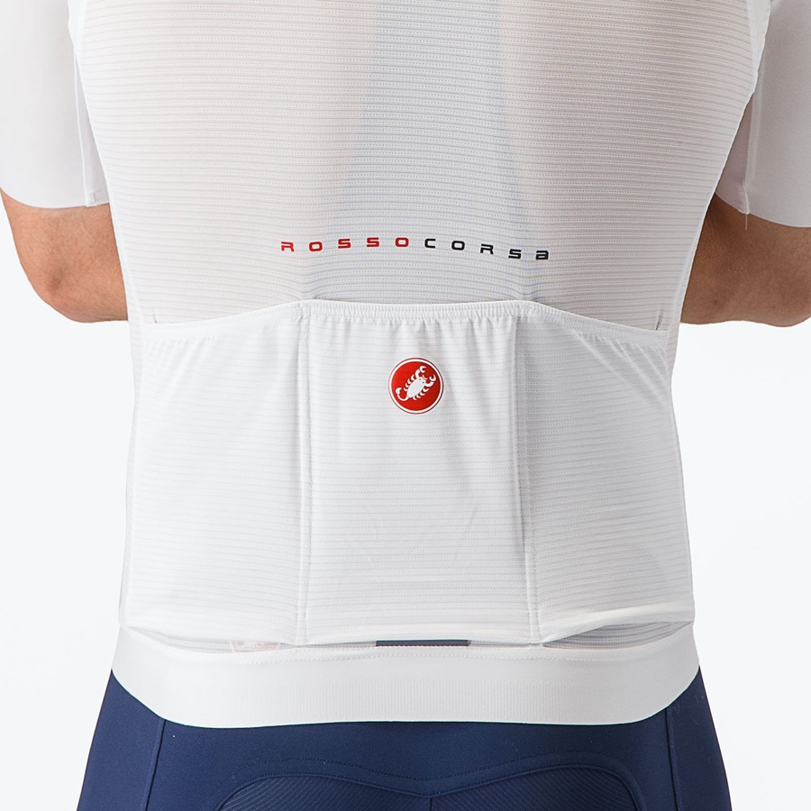 Camisa Castelli AERO RACE 7.0 Masculino Branco | 746198BSZ