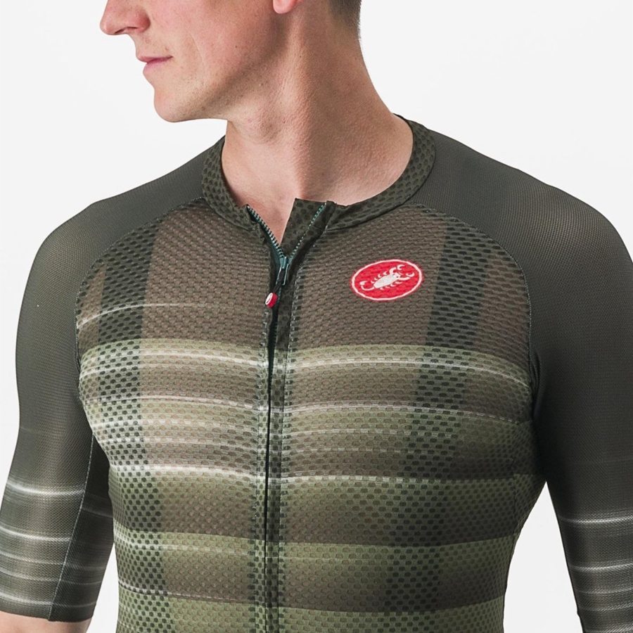 Camisa Castelli CLIMBER'S 3.0 SL2 Masculino Verdes Escuro | 096283BZO