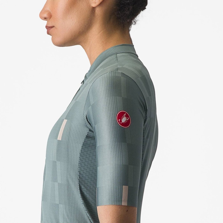 Camisa Castelli DIMENSIONE Feminino Turquesa | 185624MCG