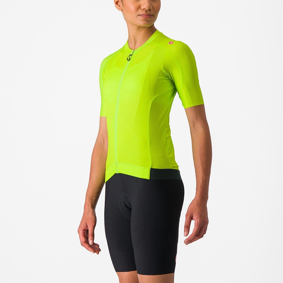 Camisa Castelli ESPRESSO W Feminino Luz Verdes Verdes Escuro | 320168OQS