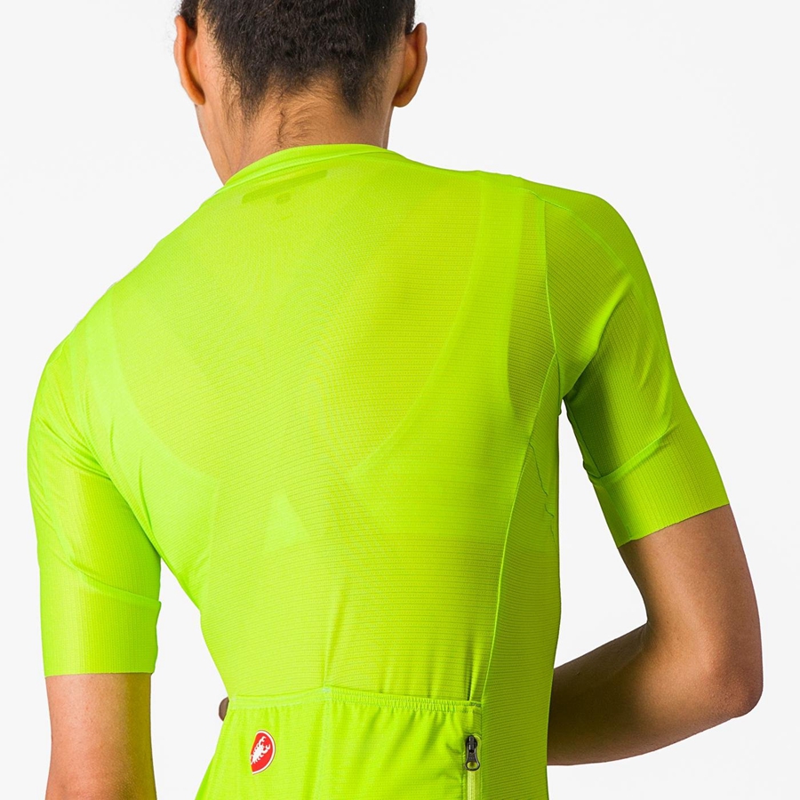 Camisa Castelli ESPRESSO W Feminino Luz Verdes Verdes Escuro | 320168OQS