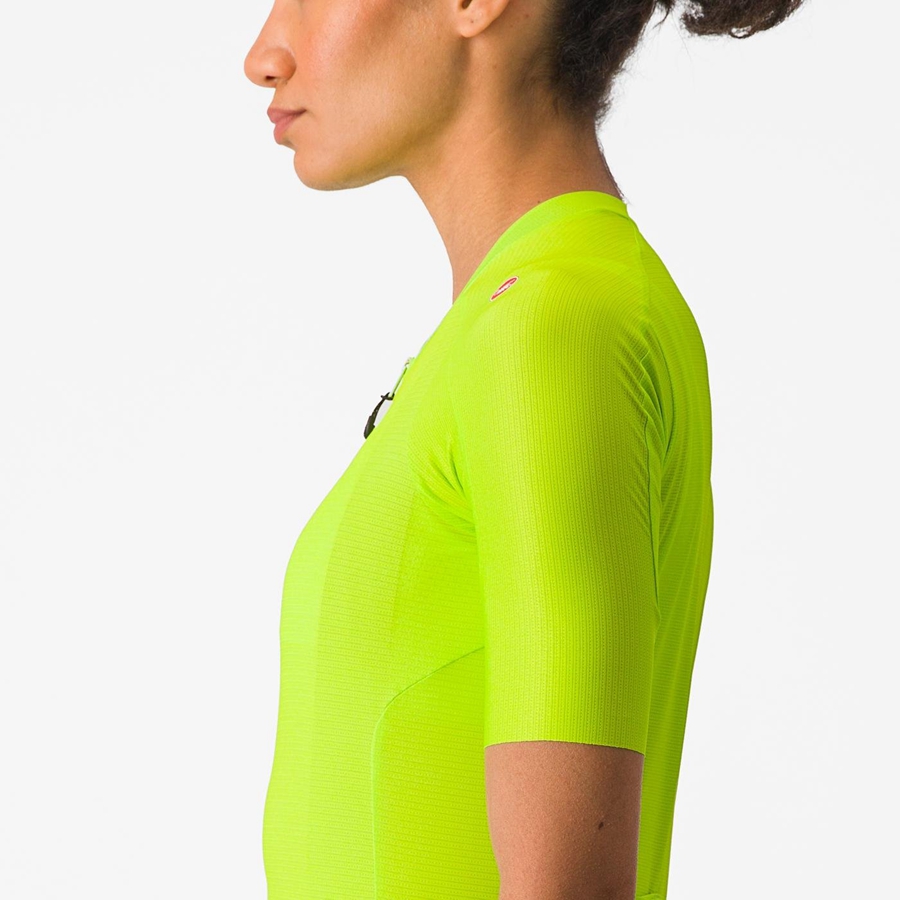 Camisa Castelli ESPRESSO W Feminino Luz Verdes Verdes Escuro | 320168OQS