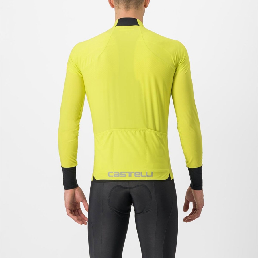 Camisa Castelli FLIGHT AIR Masculino Amarelas | 439687XPH