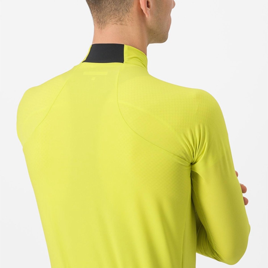 Camisa Castelli FLIGHT AIR Masculino Amarelas | 439687XPH