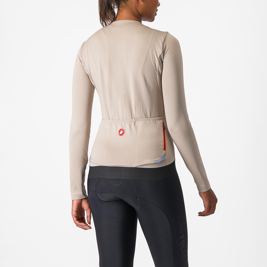 Camisa Castelli FLY LS W Feminino Cinzentas | 027168JAH