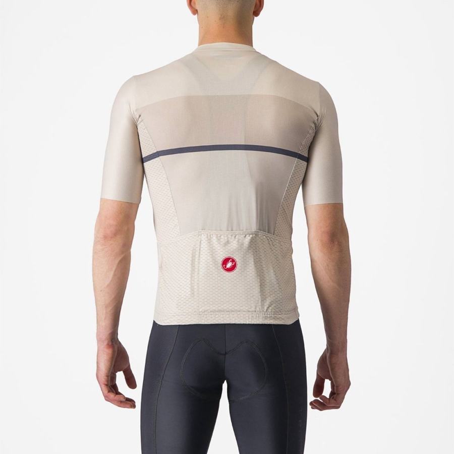 Camisa Castelli TRADIZIONE Masculino Prateadas Azuis | 832619PTE