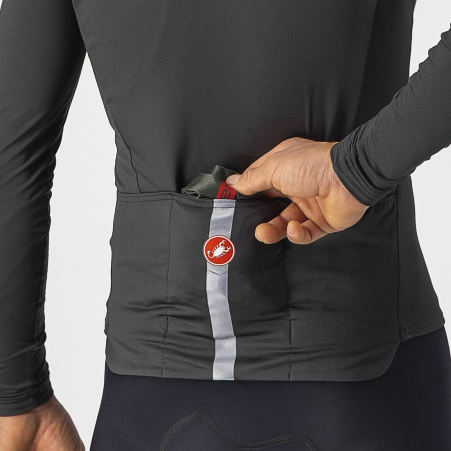 Colete Castelli SQUADRA STRETCH Masculino Verdes Cinzentas Escuro | 639120DYV