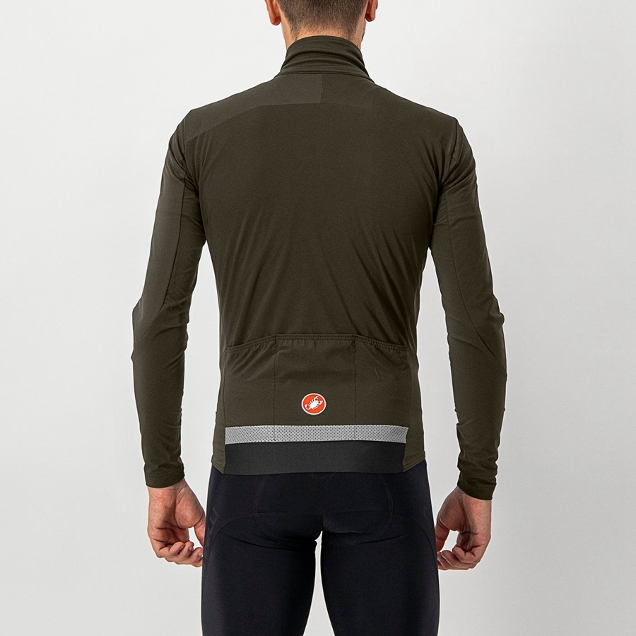 Jaquetas Castelli BETA RoS Masculino Verdes Verdes | 976425GFC