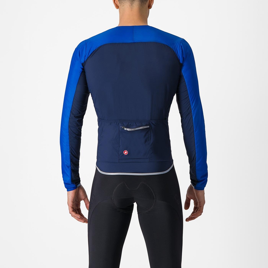 Jaquetas Castelli FLY JACK-SEY Masculino Azuis Azuis | 719268NOA