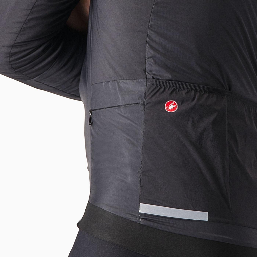 Jaquetas Castelli FLY THERMAL Masculino Pretas | 507284INT