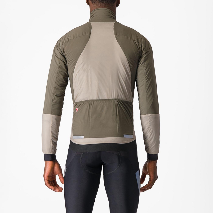 Jaquetas Castelli FLY THERMAL Masculino Verdes | 015872XJN