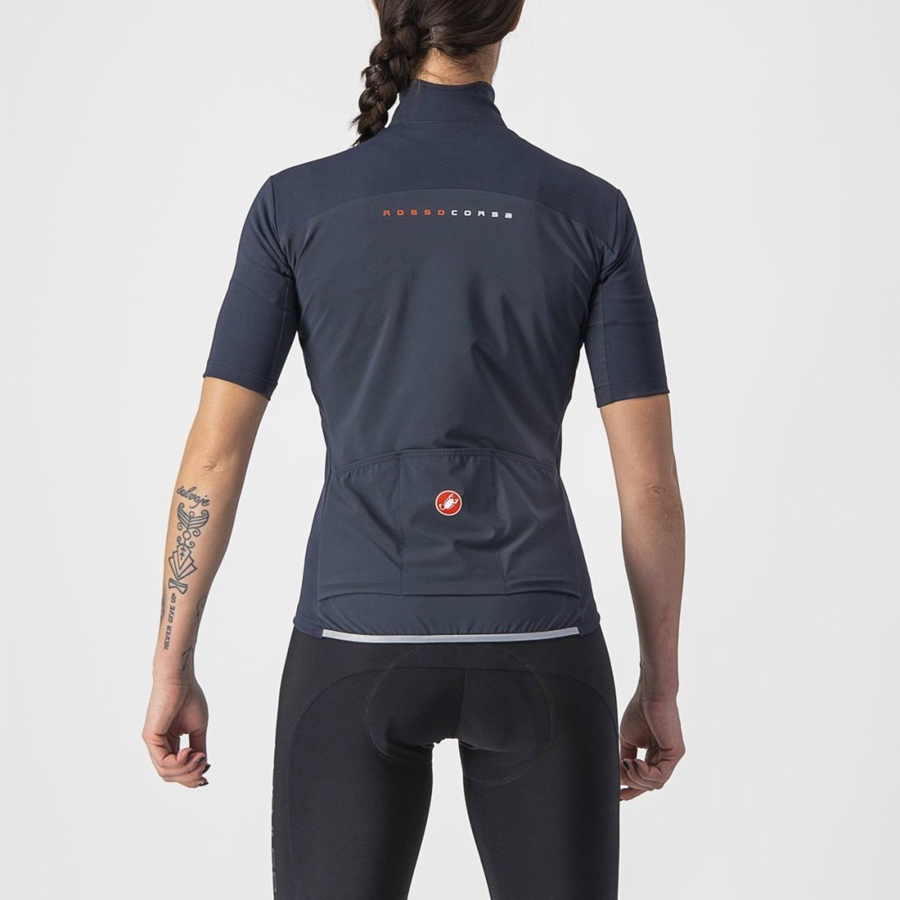 Jaquetas Castelli PERFETTO RoS 2W WIND Feminino Azuis | 147902NCH