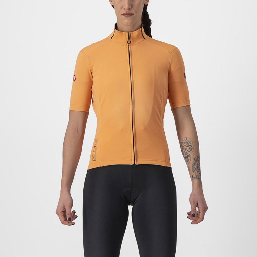 Jaquetas Castelli PERFETTO RoS 2W WIND Feminino Marrom | 048129YLJ