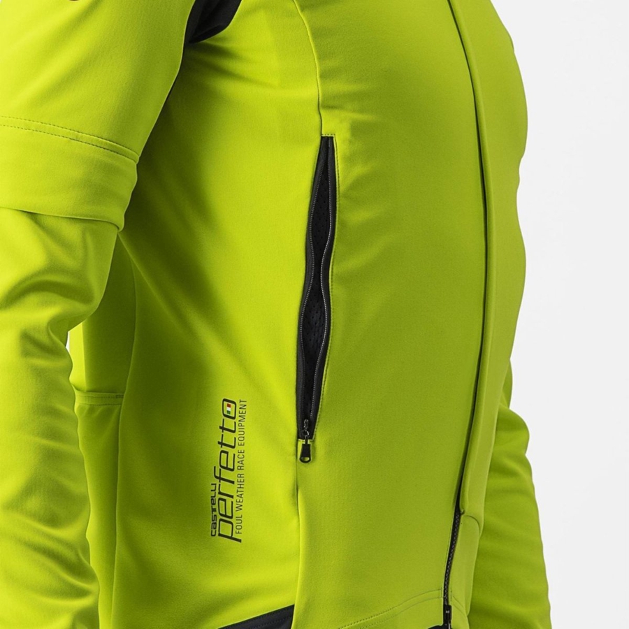Jaquetas Castelli PERFETTO RoS 2 CONVERTIBLE Masculino Luz Verdes Cinzentas Escuro | 250641EWM