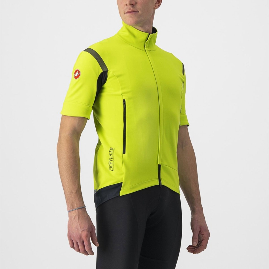 Jaquetas Castelli PERFETTO RoS 2 CONVERTIBLE Masculino Luz Verdes Cinzentas Escuro | 250641EWM