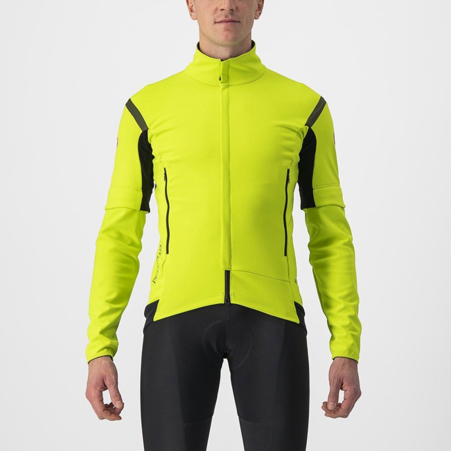 Jaquetas Castelli PERFETTO RoS 2 CONVERTIBLE Masculino Luz Verdes Cinzentas Escuro | 250641EWM