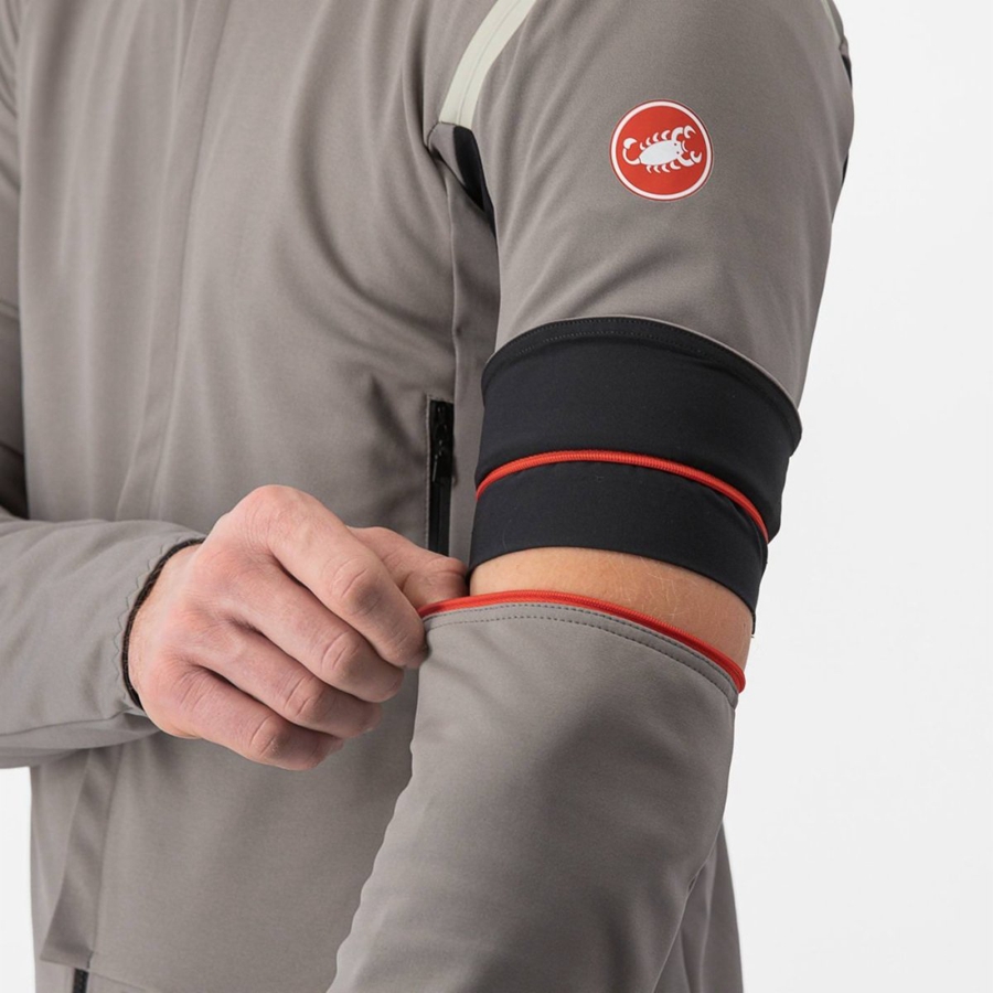 Jaquetas Castelli PERFETTO RoS 2 CONVERTIBLE Masculino Cinzentas Caqui Cinzentas | 708125ZDH