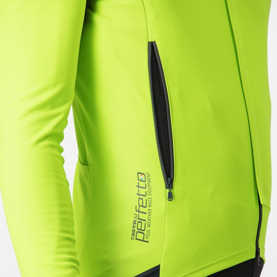 Jaquetas Castelli PERFETTO RoS 2 Masculino Luz Verdes Cinzentas Escuro | 579480COD