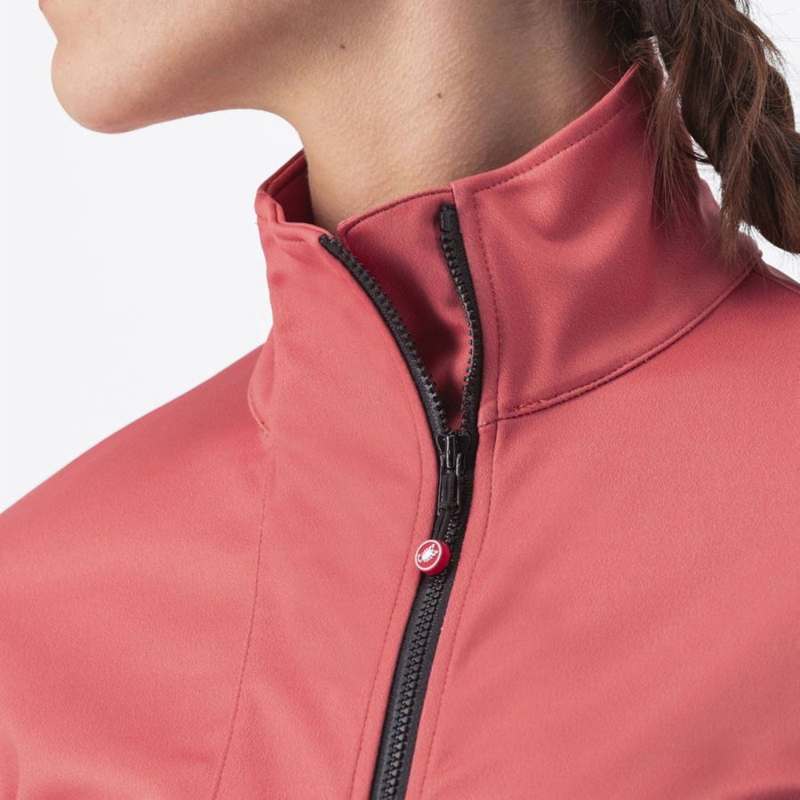 Jaquetas Castelli TRANSITION 2 W Feminino Vermelhas Pretas | 302857XSM