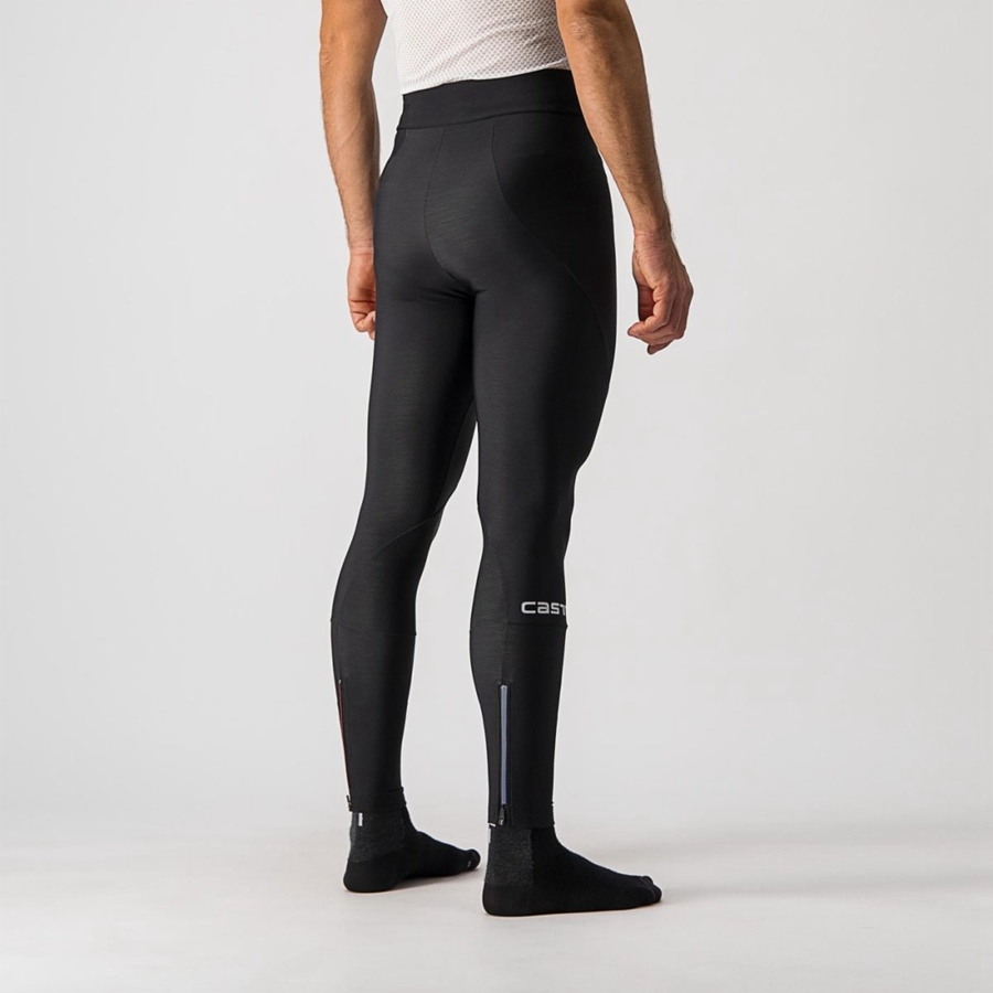 Leggings Castelli ENTRATA NO PAD Masculino Pretas | 316024TZC