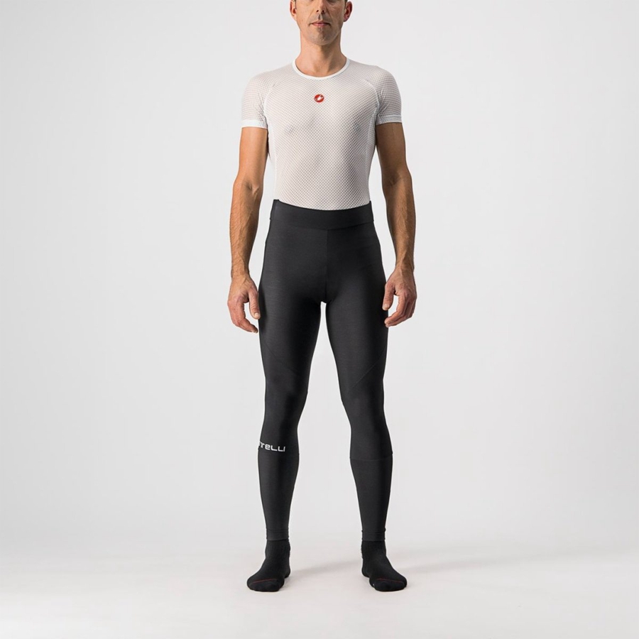 Leggings Castelli ENTRATA NO PAD Masculino Pretas | 316024TZC