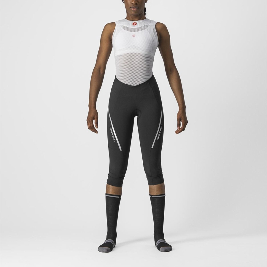 Leggings Castelli VELOCISSIMA 3 KNICKER Feminino Pretas Prateadas | 374986ZLF