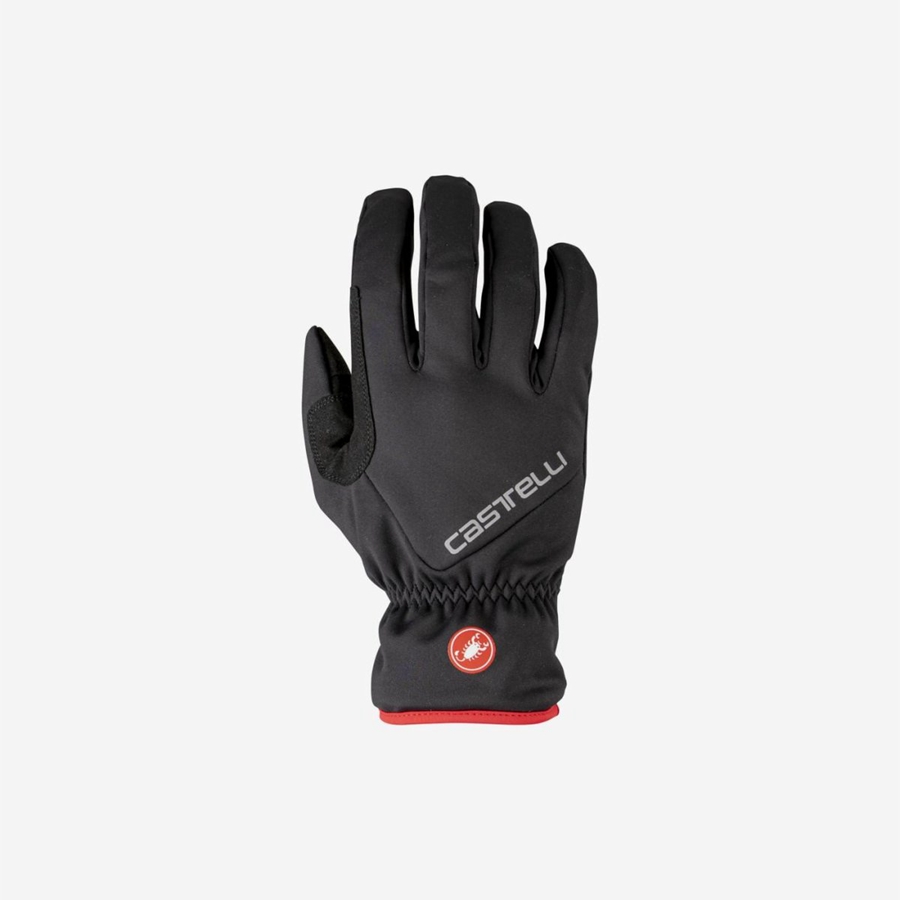 Luvas Castelli ENTRATA THERMAL Masculino Pretas | 461097BIX