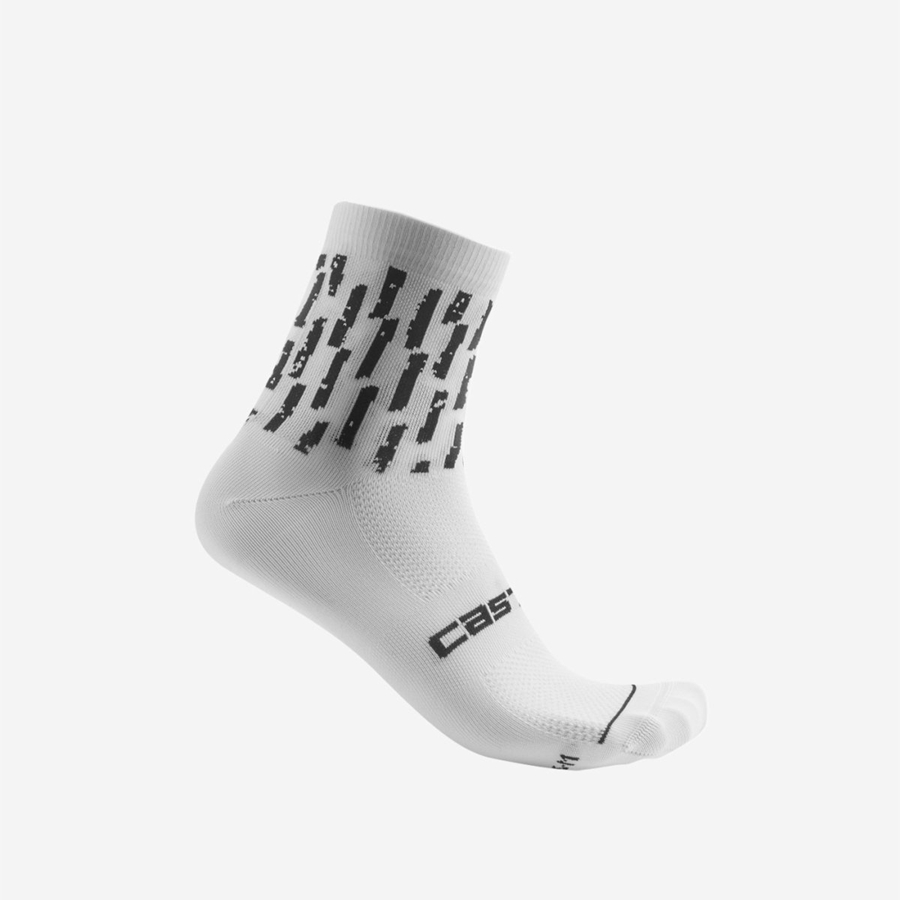 Meias Castelli AERO PRO W 9 CM Feminino Branco | 250316YMK