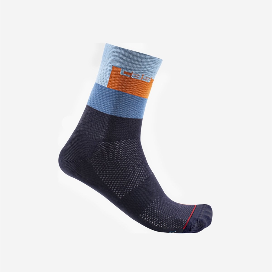 Meias Castelli BLOCCO 15 Masculino Azuis | 174906BLZ