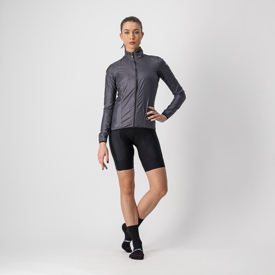 Proteção Castelli ARIA SHELL W Feminino Cinzentas Escuro | 672095JOY