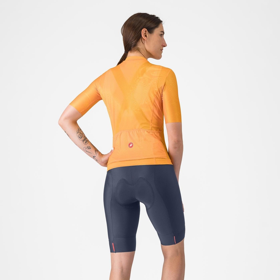 Shorts Com Babador Castelli ESPRESSO W DT Feminino Azuis | 986720ZRW