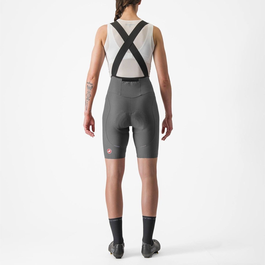 Shorts Com Babador Castelli ESPRESSO W DT Feminino Cinzentas | 078463AXR