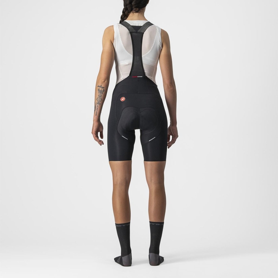 Shorts Com Babador Castelli FREE AERO RC W Feminino Pretas | 106389BWH